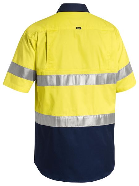 Bisley HiVis Lightweight Short Sleeved Vented Shirt with Tape