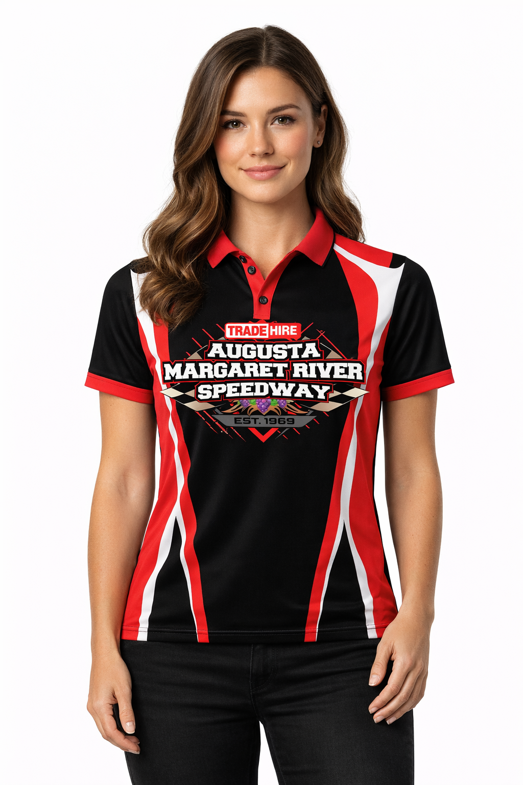 AMR Speedway Ladies Polo Shirt – Southern Workwear & Embroidery
