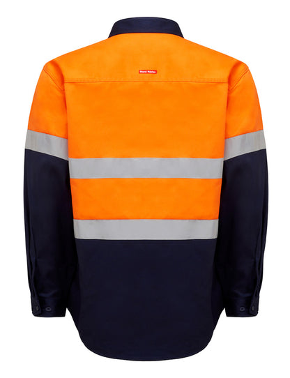 Hard Yakka Long Sleeved HiVis Shirt with Tape