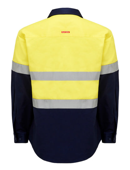 Hard Yakka Long Sleeved HiVis Shirt with Tape