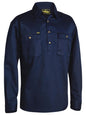 Bisley Closed Front Long Sleeved Cotton Drill Shirt
